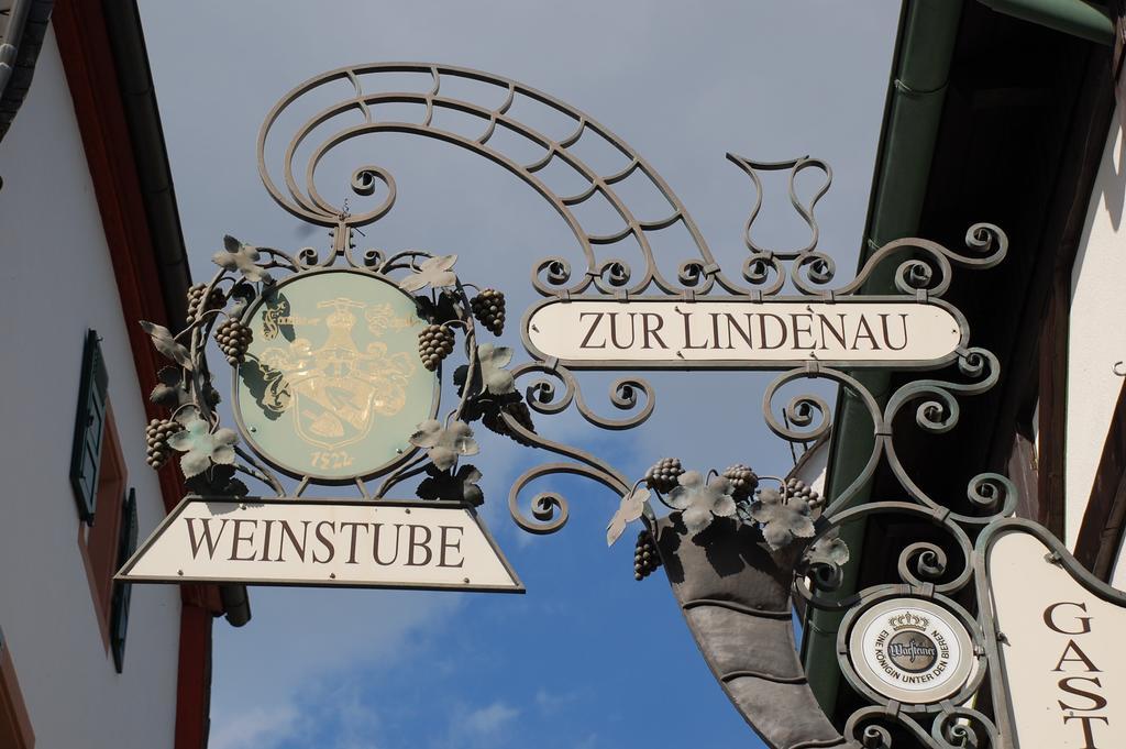 Отель Zur Lindenau Рюдесхайм-на-Рейне Экстерьер фото